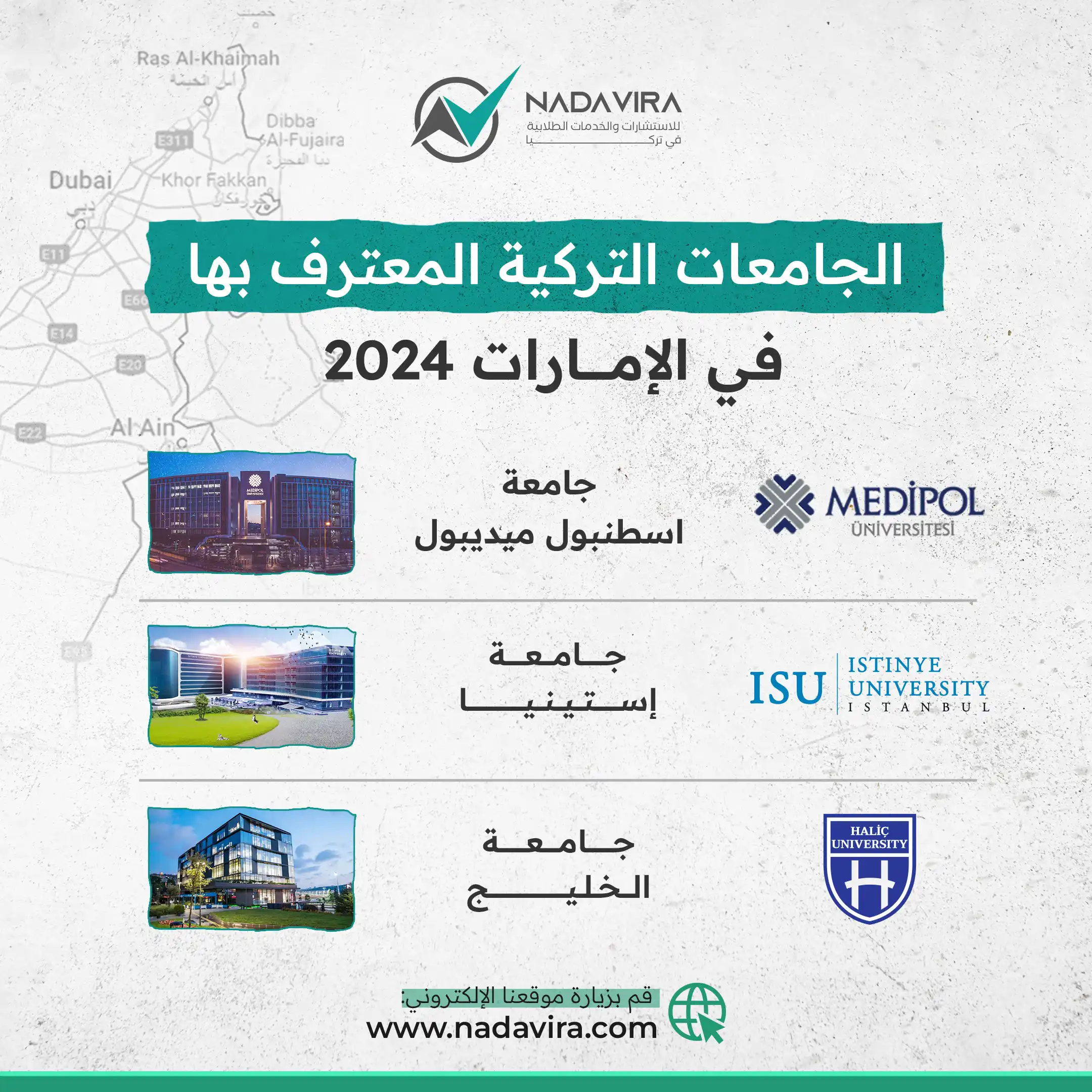 الجامعات التركية الخاصة المعترف بها في الإمارات